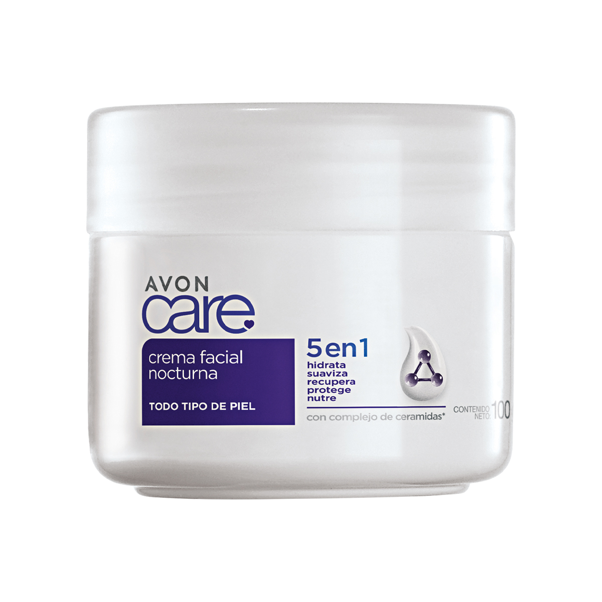 Crema facial nocturna Avon Care 5 en 1 100 g