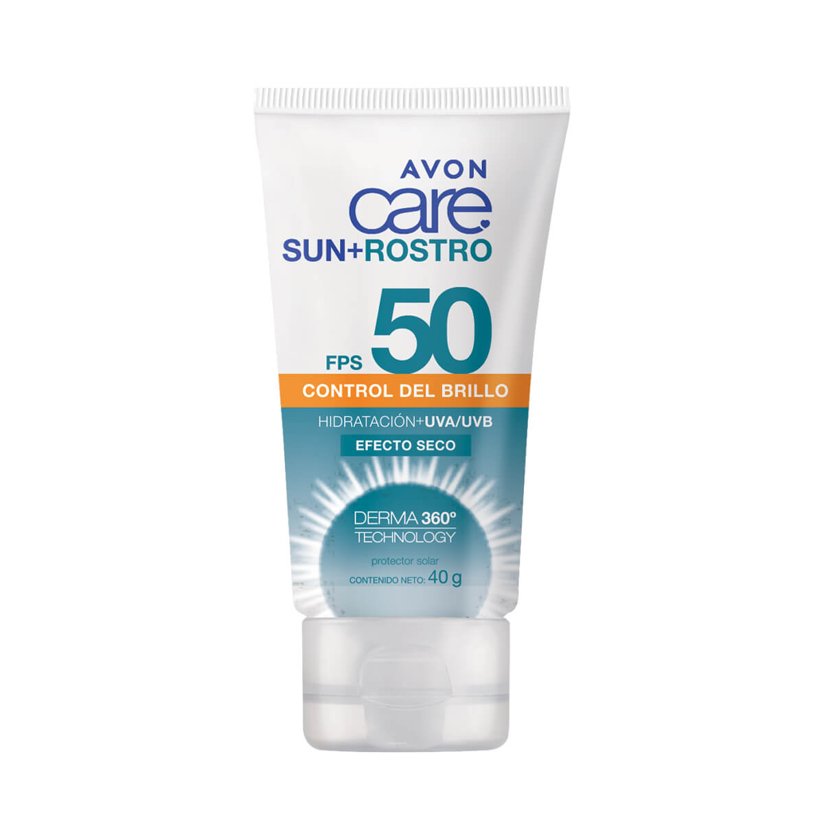 Protector Solar Triple Protecci&oacute;n FPS 50 Loci&oacute;n Facial Mate Avon Care 40 g