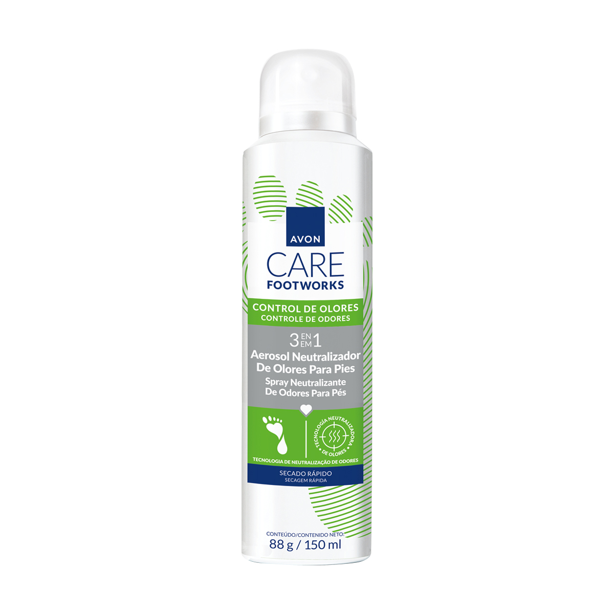 Desodrante en Aerosol para Pies Avon Care 150ml