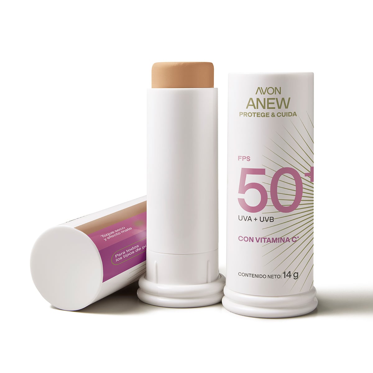 Protector Solar Facial Stick FPS 50 Medio Claro 2.0 Anew 14g