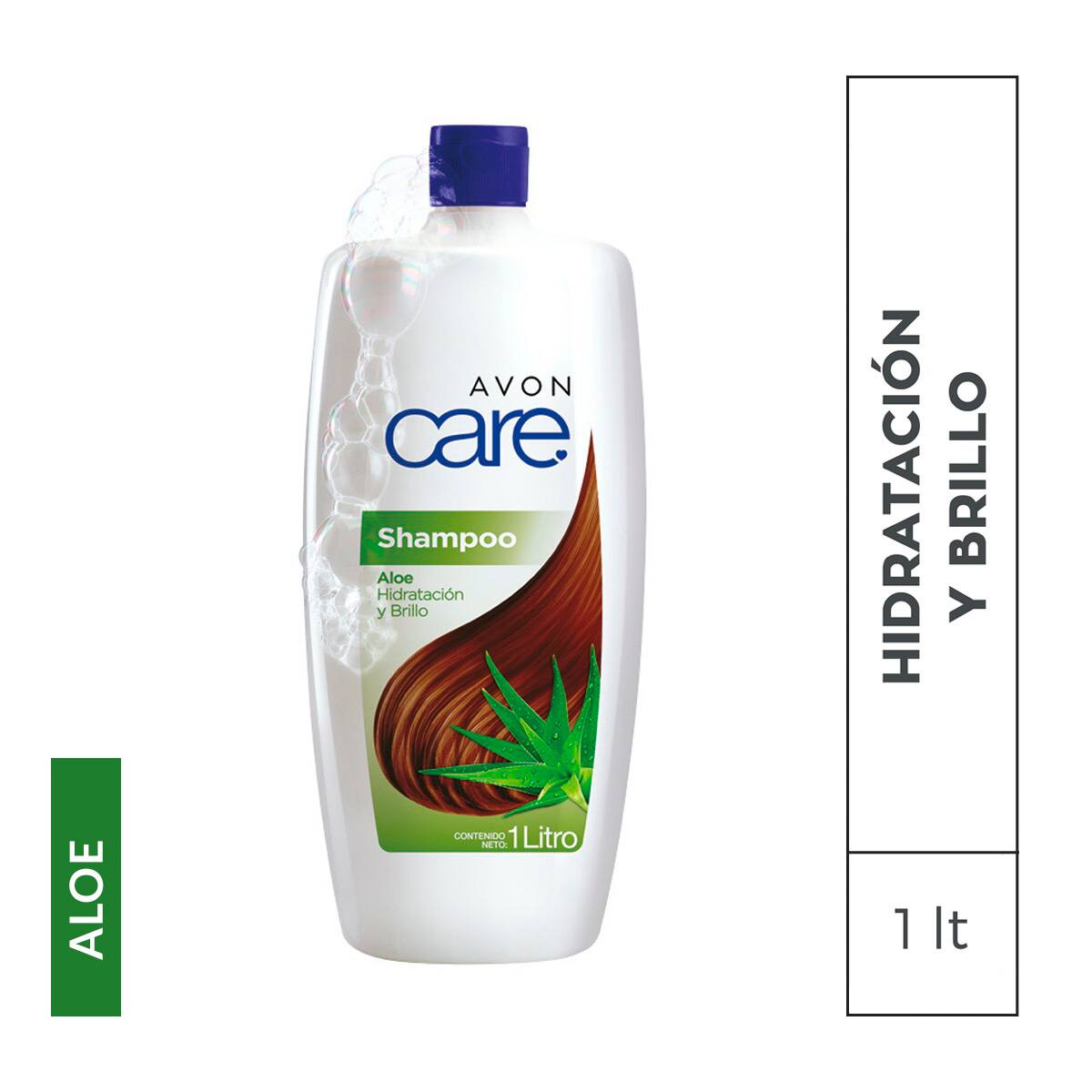 Shampoo Hidrataci&oacute;n y Brillo Avon Care Aloe Vera 1l