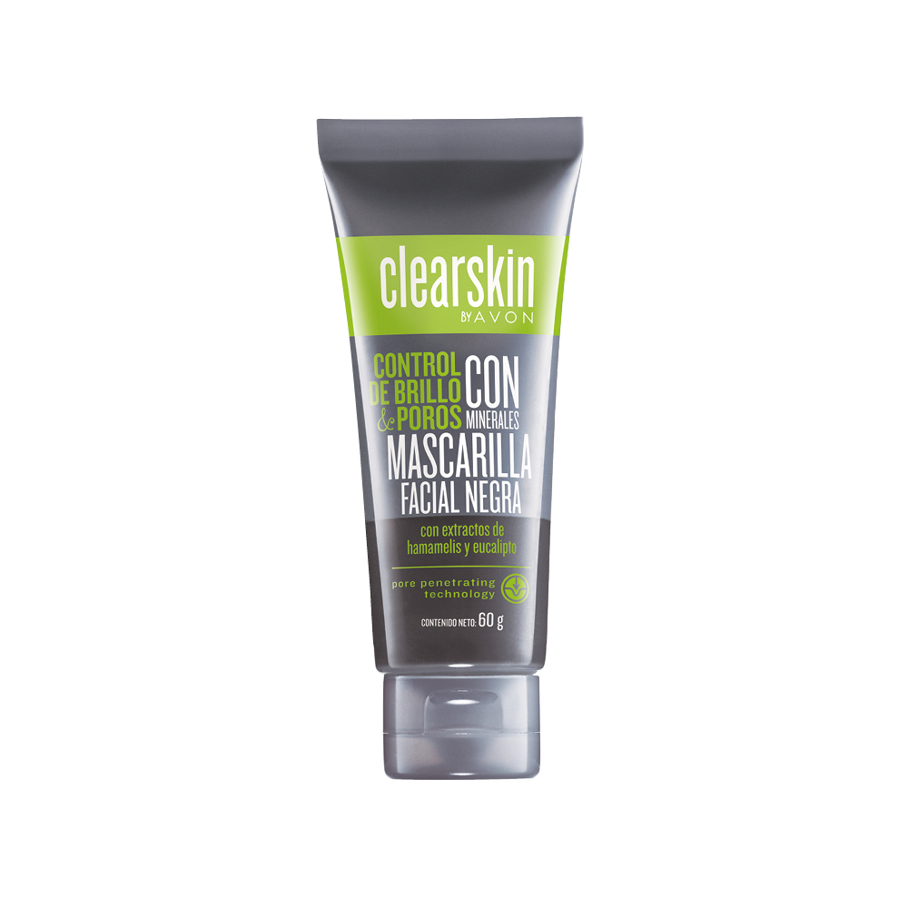 Mascarilla Facial Negra con carb&oacute;n ClearSkin 60 g