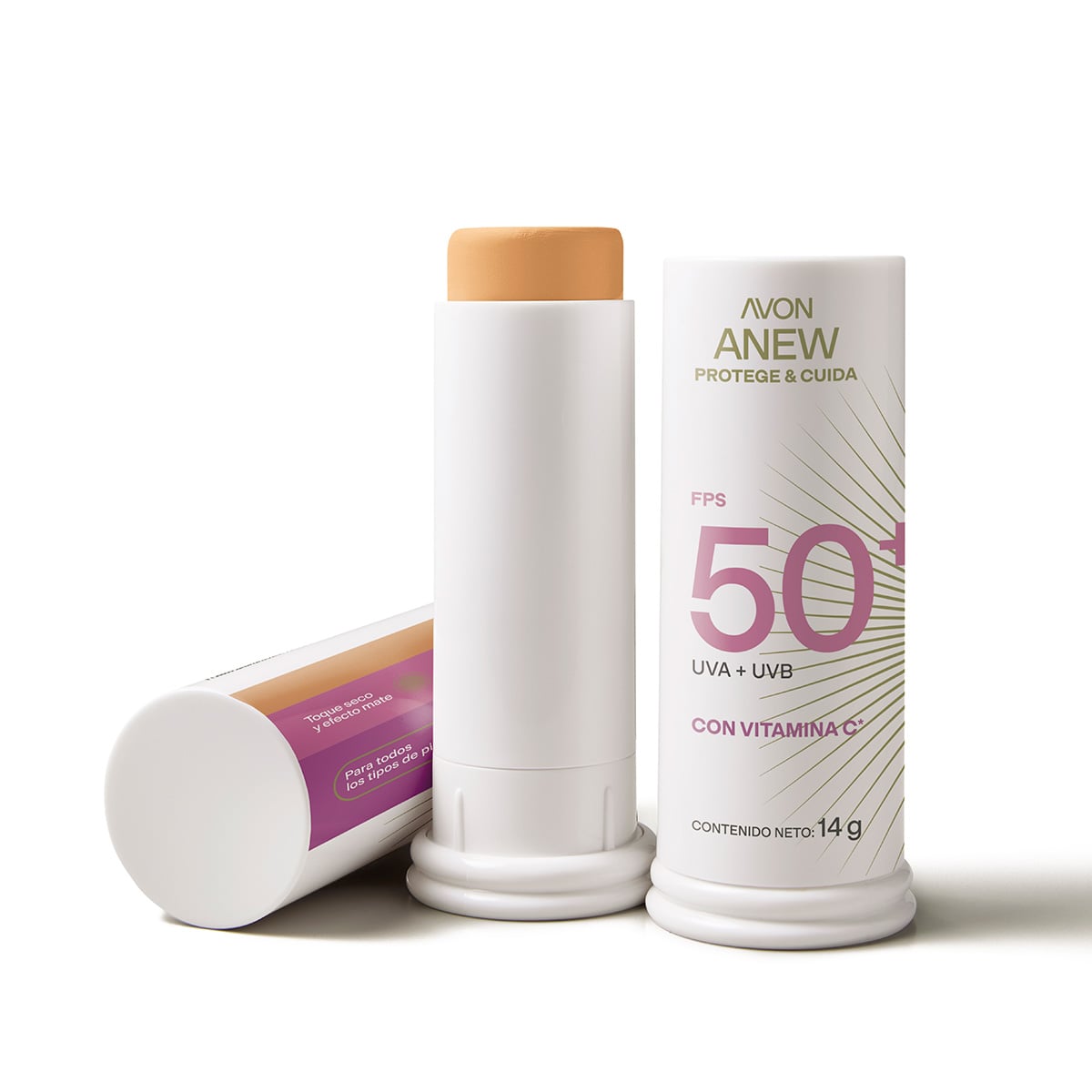 Protector Solar Facial Stick FPS 50 Medio 3.0 Anew 14g