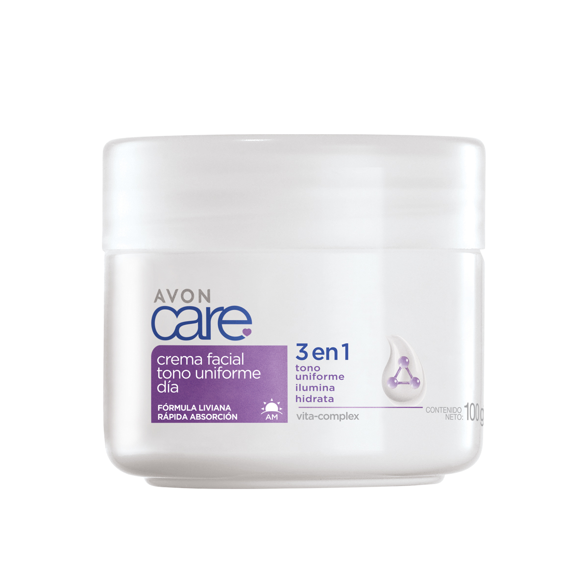 Crema Aclaradora D&iacute;a 3 en 1 Avon Care 100 g