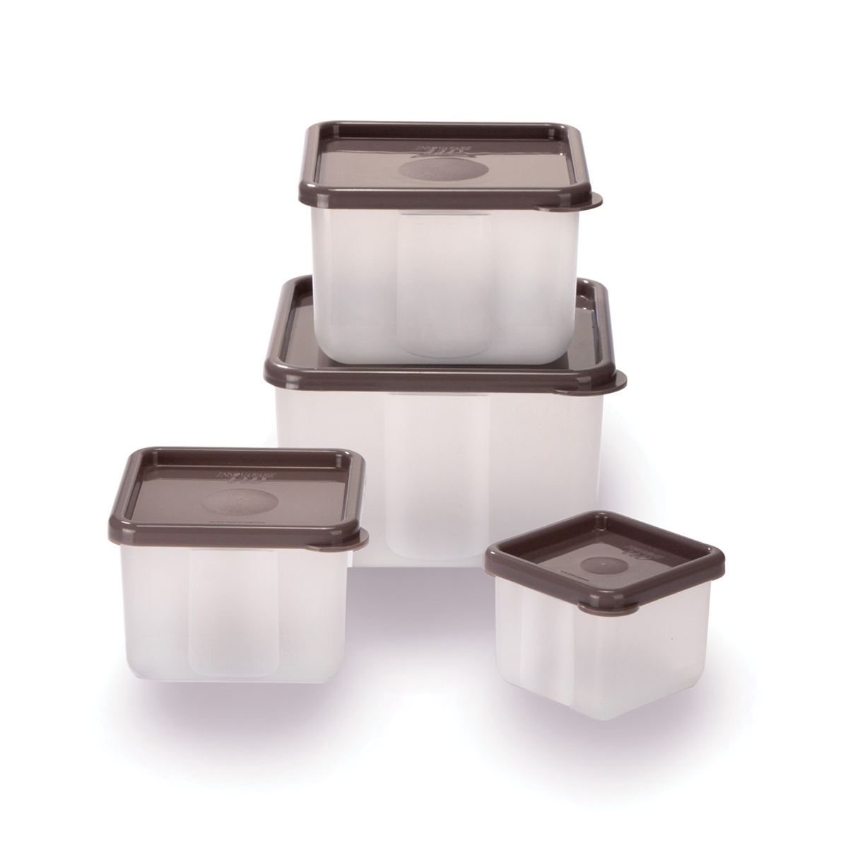 Set x 4 Contenedores Cuadrados