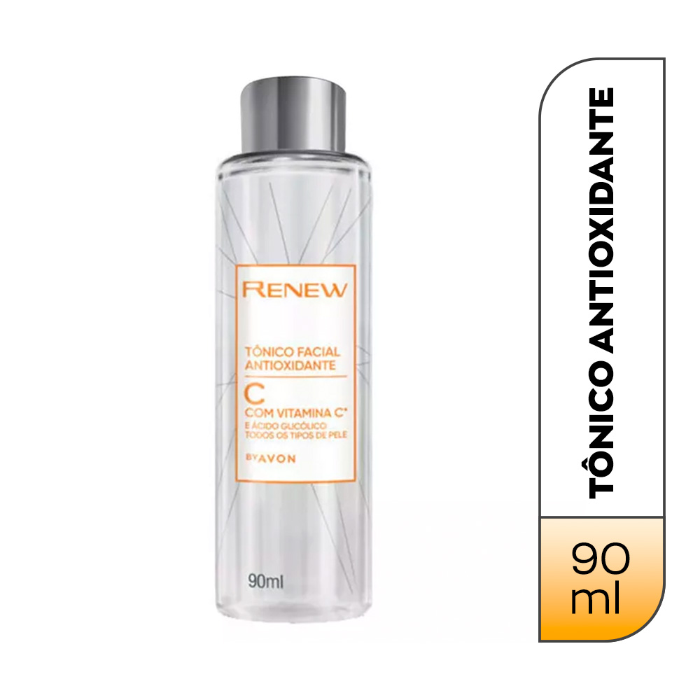 Renew Tonico Antioxidante Facial Com Vitamina C E Acido Glicolico 90ml