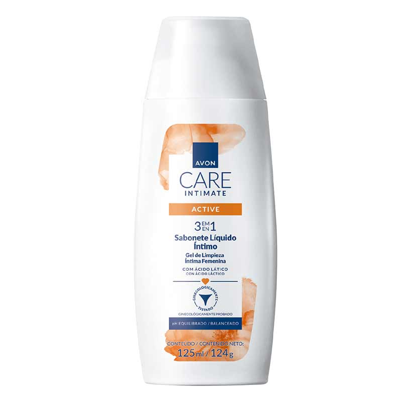 Avon Care Intimate Sabonete Liquido Intimo Active 125ml