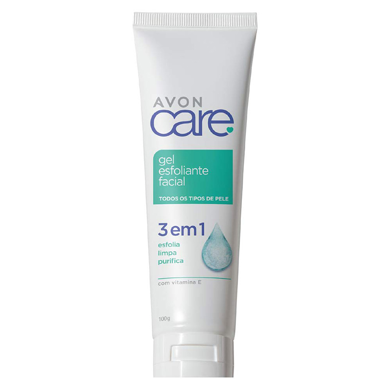 Gel Esfoliante Facial 3 em 1 Avon Care 100ml