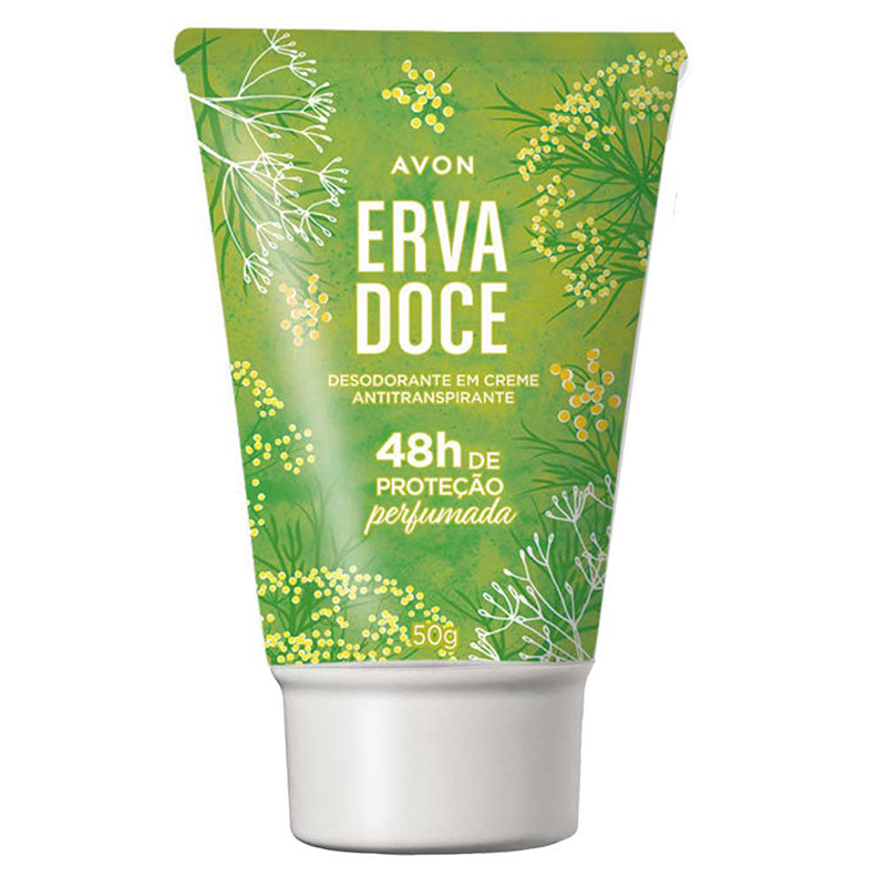 Desodorante Creme Bisnaga Erva Doce 50g