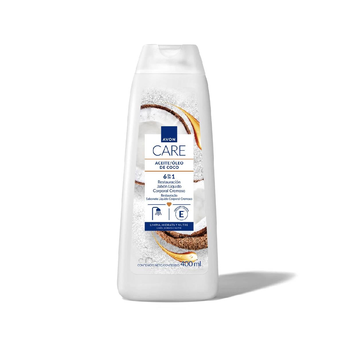 Jabon Liquido Corporal Cremoso de Aceite de Coco Avon Care 400ml